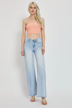 Load image into Gallery viewer, RISEN Full Size Wide Leg V Dipped Front Waist Jeans