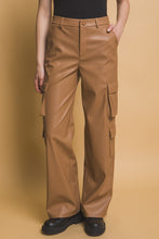 Load image into Gallery viewer, Love Tree PU Leather Cargo Pants