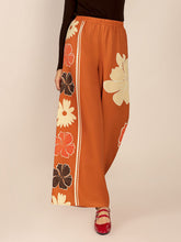 Load image into Gallery viewer, Printed Elastic Waist Wide Leg Pants