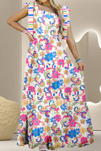 Load image into Gallery viewer, Tied Floral Sleeveless Maxi Dress