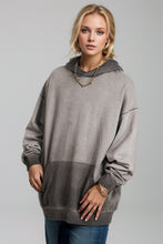 Load image into Gallery viewer, Basic Bae Drop Shoulder Long Sleeve Hoodie with Kangaroo Pocket