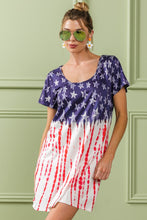 Load image into Gallery viewer, BiBi American Flag Theme Tee Dress