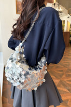 Load image into Gallery viewer, Sequin Chain Crossbody Bag