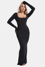 Load image into Gallery viewer, Basic Bae Built-In Shapewear Square Neck Long Sleeve Maxi Dress