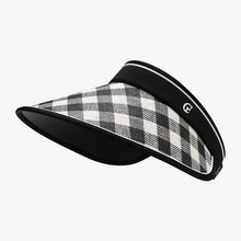 Load image into Gallery viewer, Plaid Natural Grass Adjustable Sun Hat