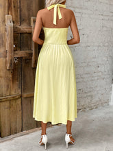 Load image into Gallery viewer, Halter Neck Midi Dress