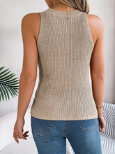 Load image into Gallery viewer, Cable-Knit Round Neck Vest