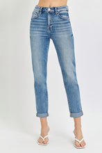 Load image into Gallery viewer, Risen Full Size High Rise Cropped Roll Up Jeans