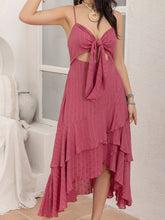 Load image into Gallery viewer, Cutout Tiered Sweetheart Neck Cami Dress