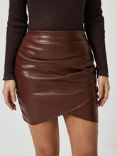 Load image into Gallery viewer, Ruched Asymmetrical Hem Skirt