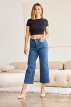 Load image into Gallery viewer, RFM Full Size Tummy Control High Waist Raw Hem Jeans