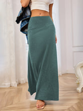 Load image into Gallery viewer, Solid Elastic Waist Maxi Skirt