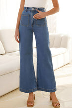 Load image into Gallery viewer, High Waist Bootcut Jeans with Pockets