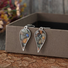 Load image into Gallery viewer, Natural Stone Dangle Earrings