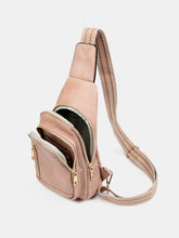 Load image into Gallery viewer, PU Leather Adjustable Strap Crossbody Bag