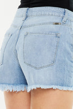 Load image into Gallery viewer, Kancan Raw Hem Distressed High Waist Denim Shorts