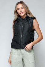 Load image into Gallery viewer, Snobbish Zip Up Quilted Hooded Vest