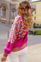 Load image into Gallery viewer, Rainbow Confetti Drop Shoulder Sweater