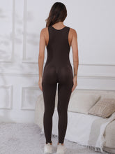 Load image into Gallery viewer, Half Zip Wide Strap Active Jumpsuit