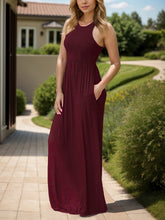 Load image into Gallery viewer, Pocketed Round Neck Sleeveless Dress