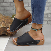 Load image into Gallery viewer, PU Leather Open Toe Sandals