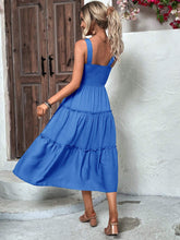 Load image into Gallery viewer, Tiered Smocked Wide Strap Cami Dress