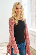 Load image into Gallery viewer, ADORA Popcorn Knit Open Front Long Sleeve Cardigan