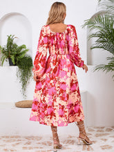 Load image into Gallery viewer, Printed Long Sleeve Midi Dress