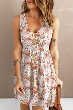 Load image into Gallery viewer, Sunflower Print Button Down Sleeveless Dress