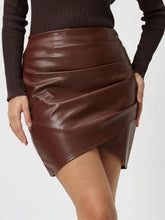 Load image into Gallery viewer, Ruched Asymmetrical Hem Skirt