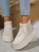 Load image into Gallery viewer, Suede Round Toe Platform Boots