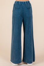 Load image into Gallery viewer, Mittoshop Mineral Wash French Terry Drawstring Wide Leg Pants