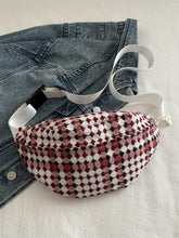 Load image into Gallery viewer, Plaid Wide Strap Crossbody Bag