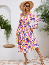 Load image into Gallery viewer, Printed Long Sleeve Midi Dress