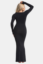 Load image into Gallery viewer, Basic Bae Built-In Shapewear Square Neck Long Sleeve Maxi Dress