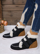 Load image into Gallery viewer, Faux Fur Round Toe Flat Boots