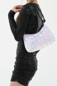 Sequin Double Strap Shoulder Bag