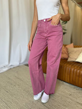 Load image into Gallery viewer, RFM Full Size High Rise Garment Dye Wide Leg  Jeans