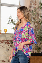 Load image into Gallery viewer, Sew In Love Full Size V-Neck Floral Half Sleeve Top