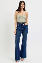 Load image into Gallery viewer, RISEN Tummy Control Frayed Hem Flare Jeans