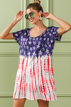 Load image into Gallery viewer, BiBi American Flag Theme Tee Dress