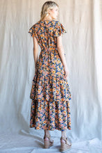 Load image into Gallery viewer, Cotton Bleu by Nu Label Floral Ruffled Midi Dress