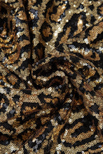 Load image into Gallery viewer, Sequin Leopard Mini Skirt