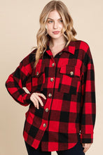 Load image into Gallery viewer, Super Lady Plaid Button Down Long Sleeve Shirt