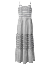 Load image into Gallery viewer, Tiered Striped Sleeveless Cami Dress