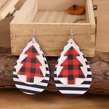 Load image into Gallery viewer, Christmas Tree PU Leather Earrings