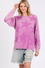 Load image into Gallery viewer, SAGE + FIG Mineral Wash Star Pattern T-Shirt