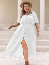 Load image into Gallery viewer, Plus Size Round Neck Half Sleeve Dress