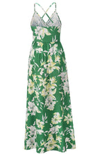 Load image into Gallery viewer, Crisscross Printed Surplice Cami Dress