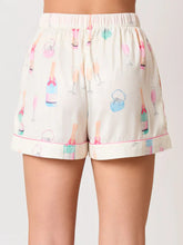 Load image into Gallery viewer, Printed Collared Neck Flounce Sleeve Top and Shorts Lounge Set